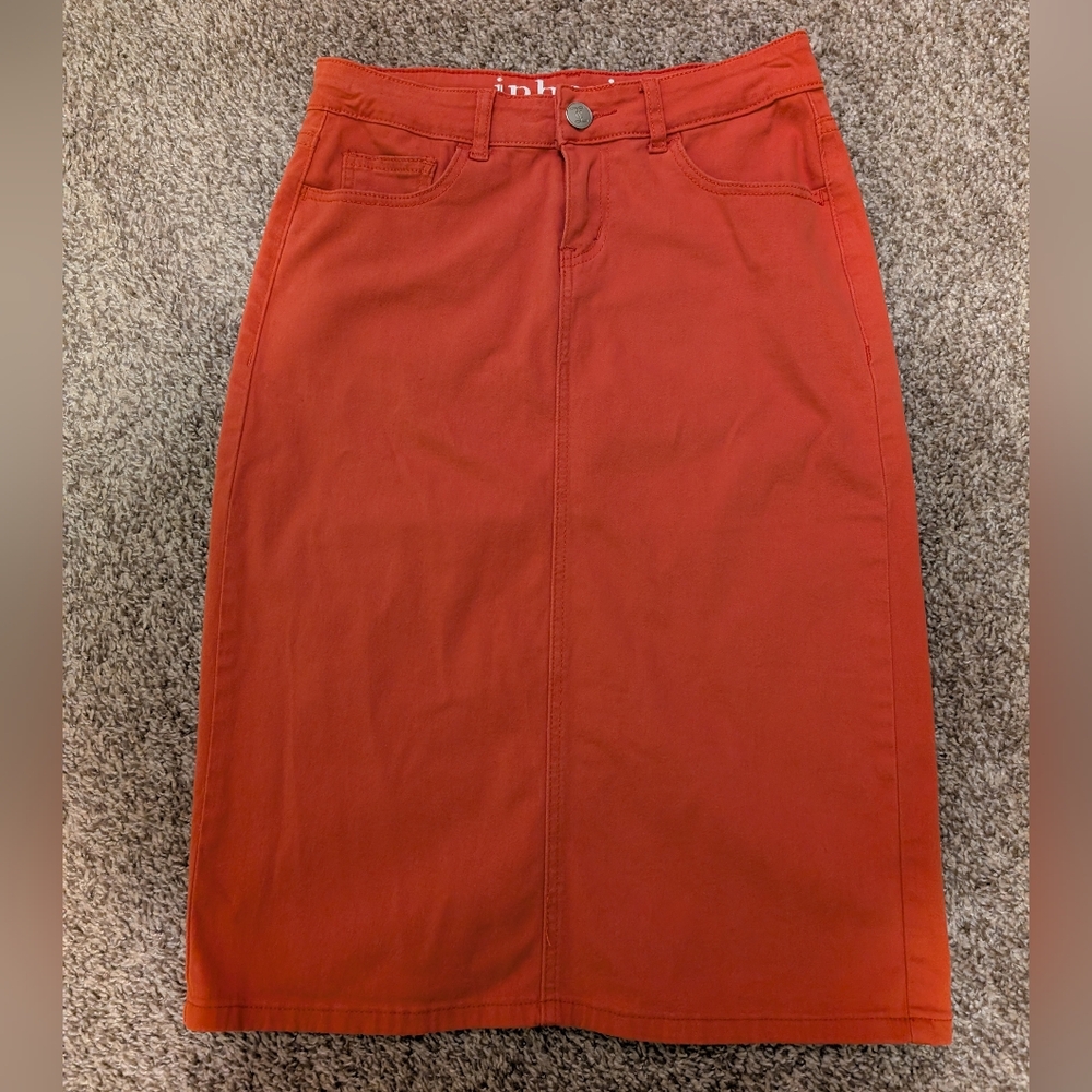 Inherit Clothing Company Burnt Orange Remi Skirt